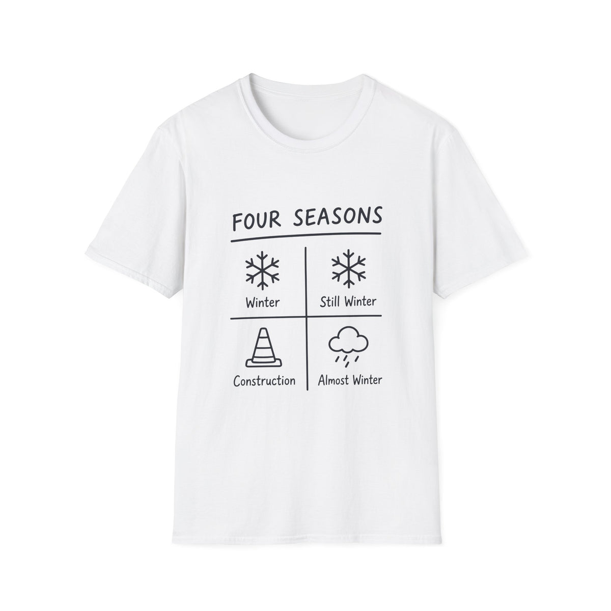 Four Seasons Winter Construction T-Shirt