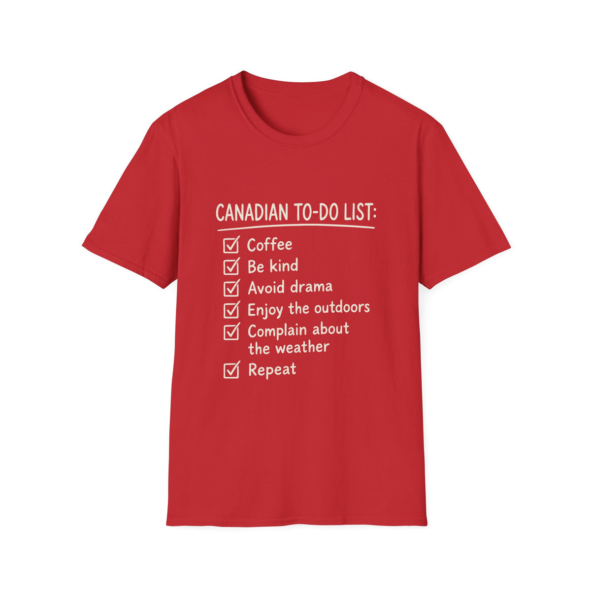 Canadian To-Do List T-Shirt