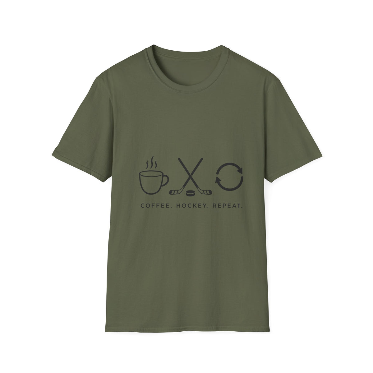 Coffee Hockey Repeat T-Shirt