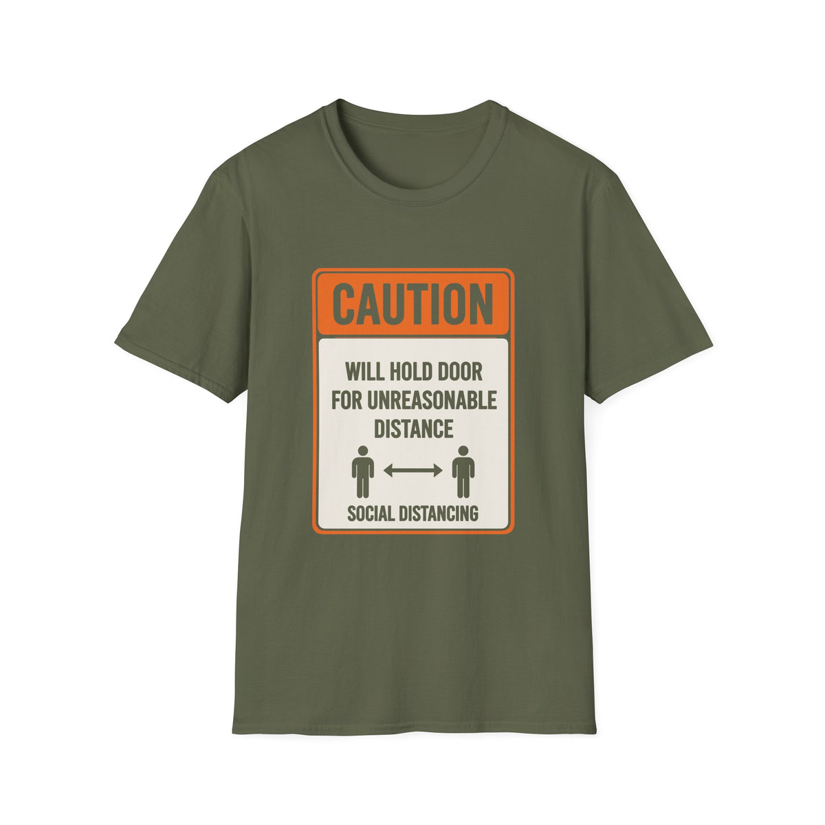 Caution Will Hold Door T-Shirt