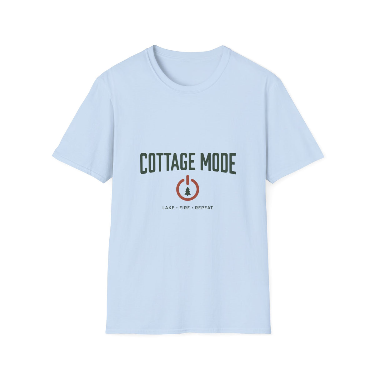 Cottage Mode Lake Fire Repeat T-Shirt