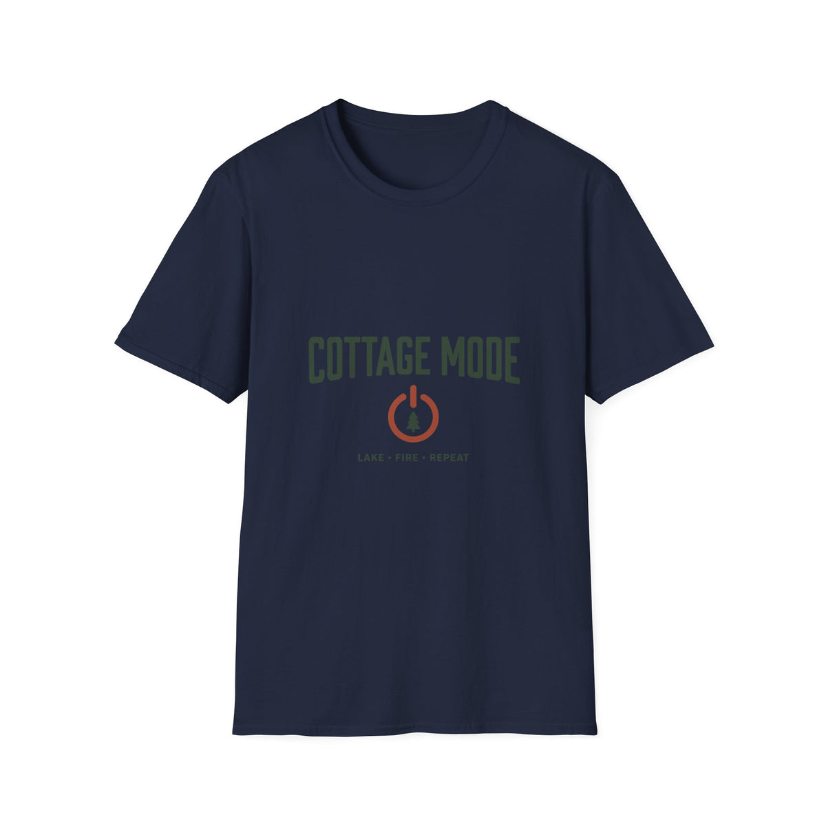 Cottage Mode Lake Fire Repeat T-Shirt