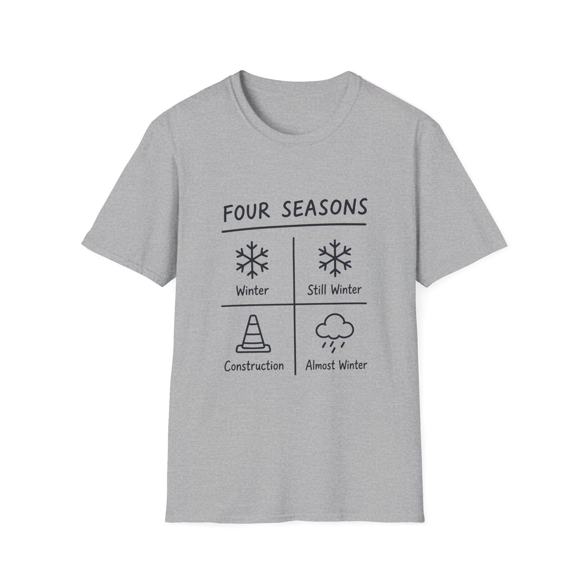 Four Seasons Winter Construction T-Shirt