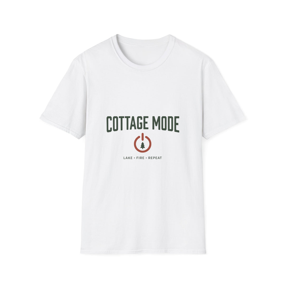 Cottage Mode Lake Fire Repeat T-Shirt