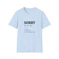 Sorry Definition T-Shirt
