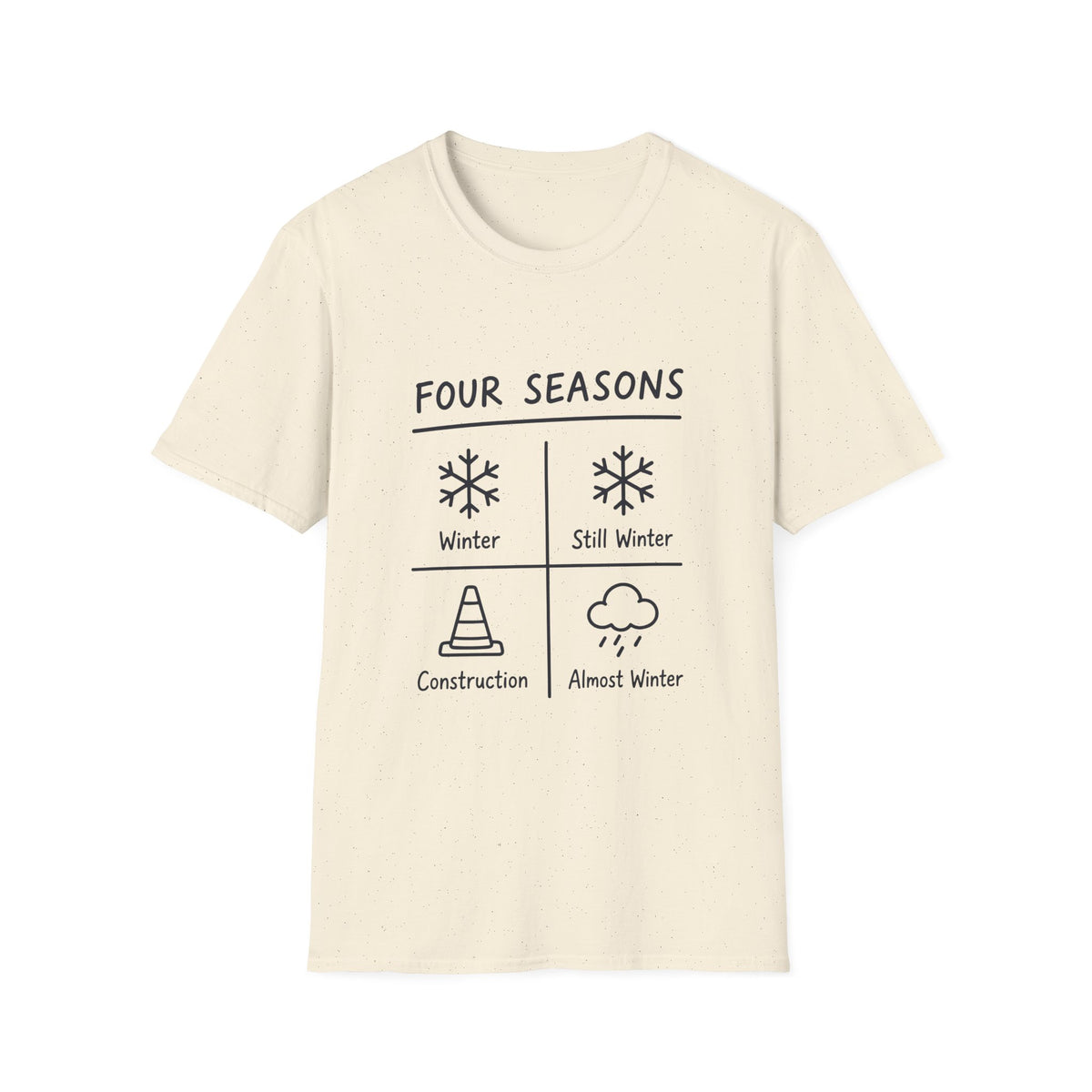 Four Seasons Winter Construction T-Shirt