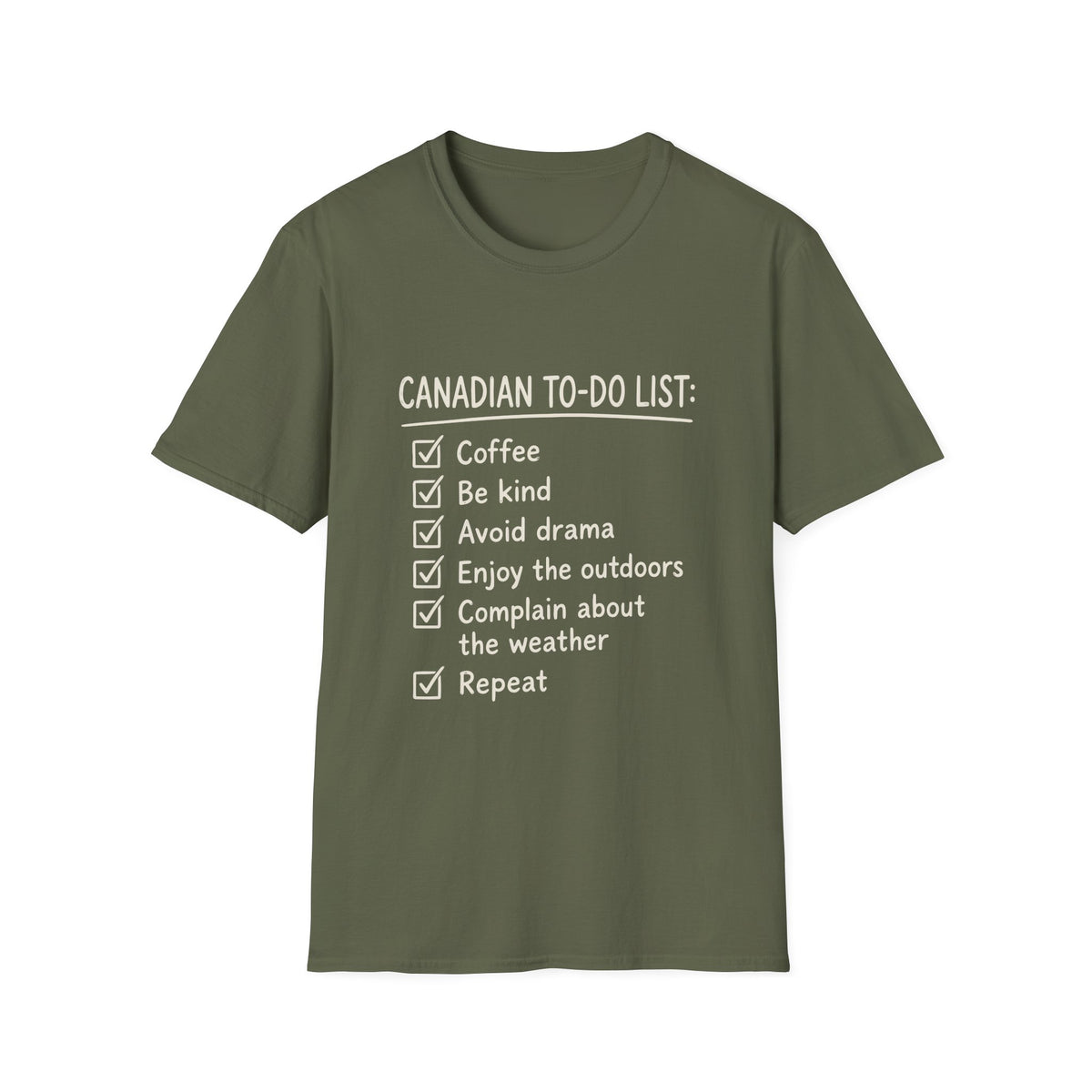 Canadian To-Do List T-Shirt
